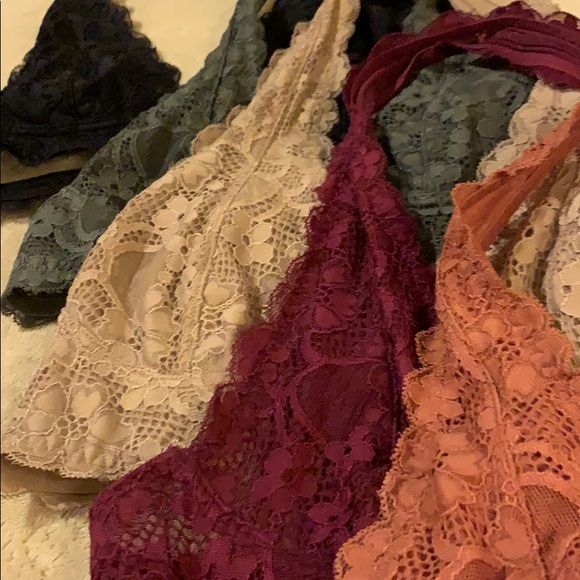 Lot of 5 Free People intimately halter lace bras - Picture 3 of 8
